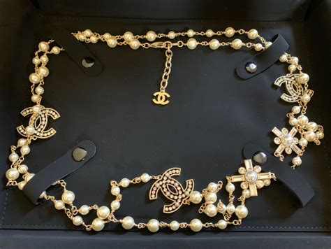 buy chanel necklace online|chanel pearl long strand necklaces.